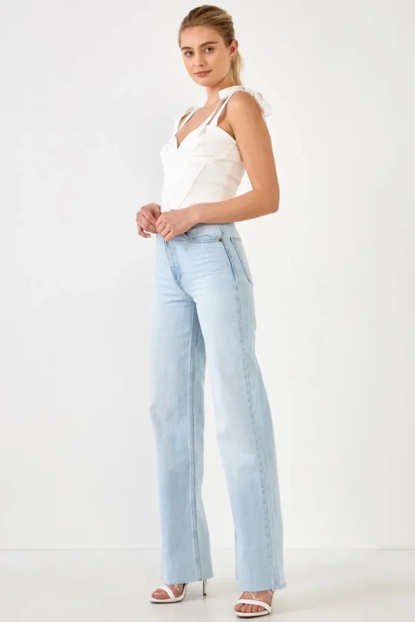 ENDLESS ROSE Tops*- Combo Bustier Top