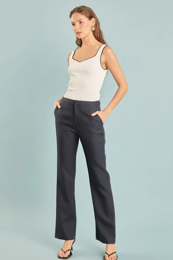 ENDLESS ROSE Sweaters & Knits | Tops*- Contrast Binding Sweetheart Knit Top