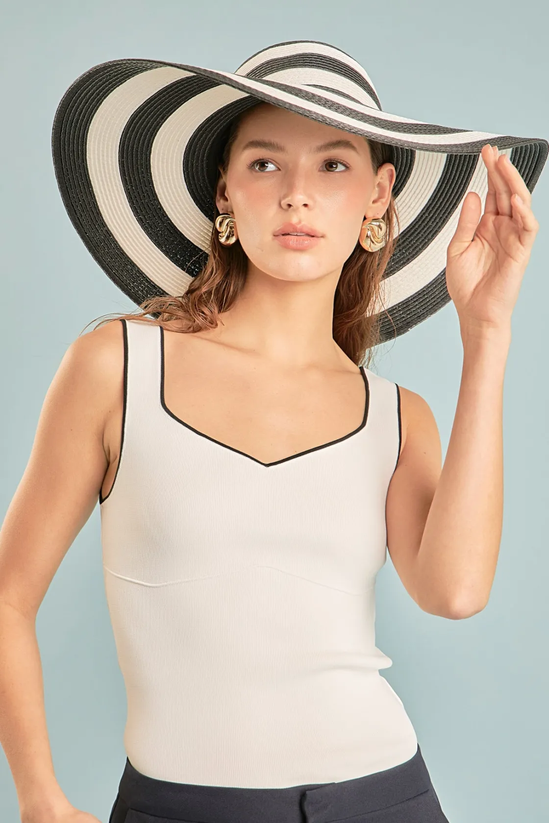 endless_rose__contrast_bi_3-1.webp ENDLESS ROSE Sweaters & Knits | Tops*- Contrast Binding Sweetheart Knit Top