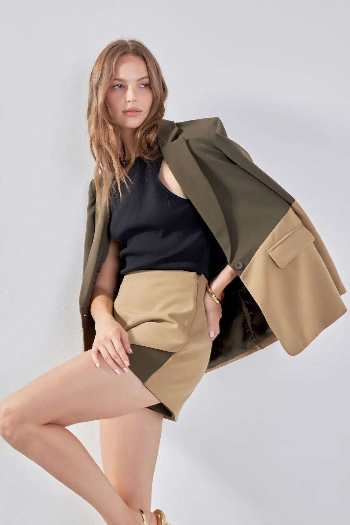 endless_rose__contrast_co_3-1.webp ENDLESS ROSE Matching Sets | Blazers*- Contrast Color Blazer