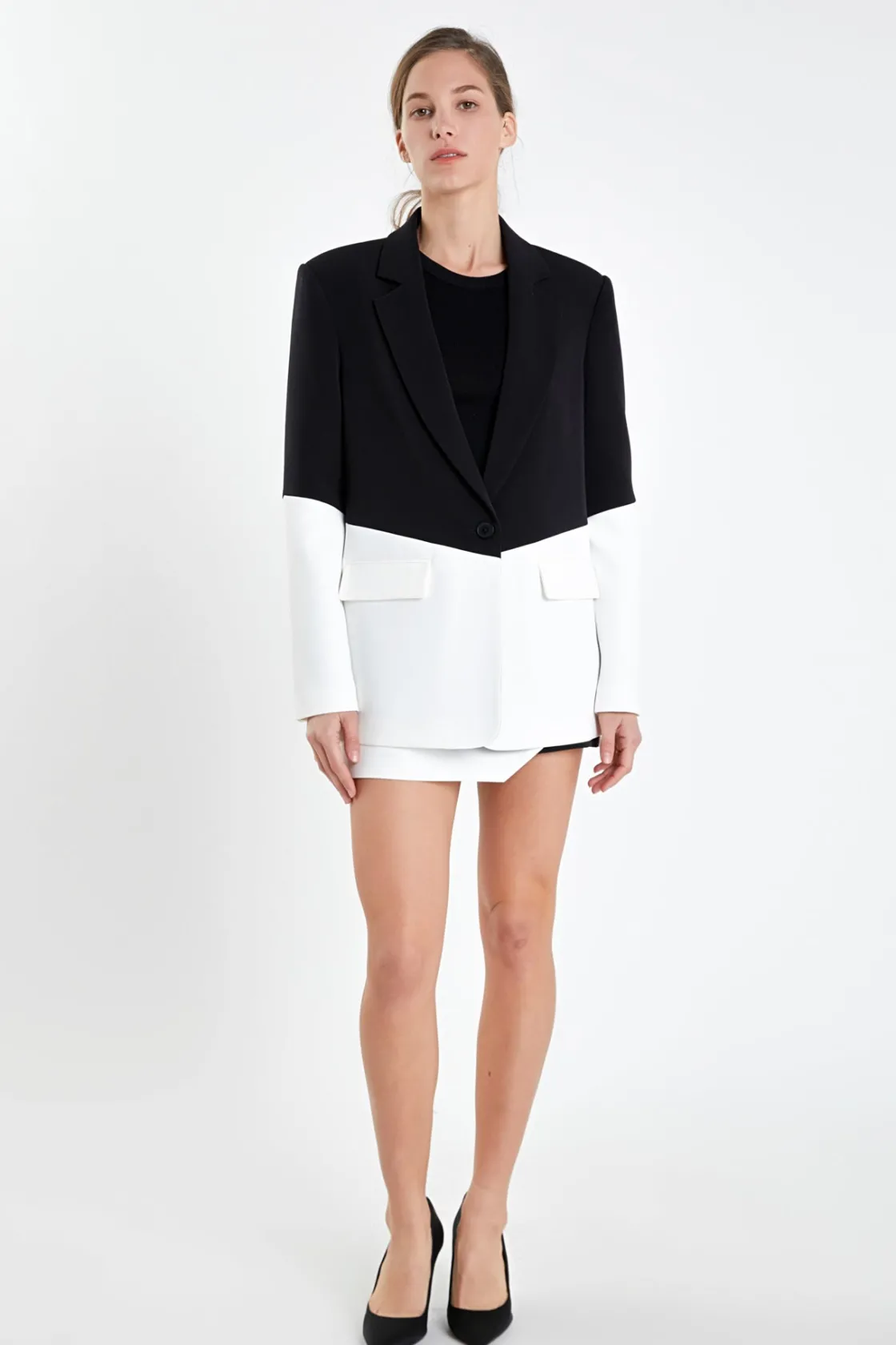 endless_rose__contrast_co_4.webp ENDLESS ROSE Matching Sets | Blazers*- Contrast Color Blazer