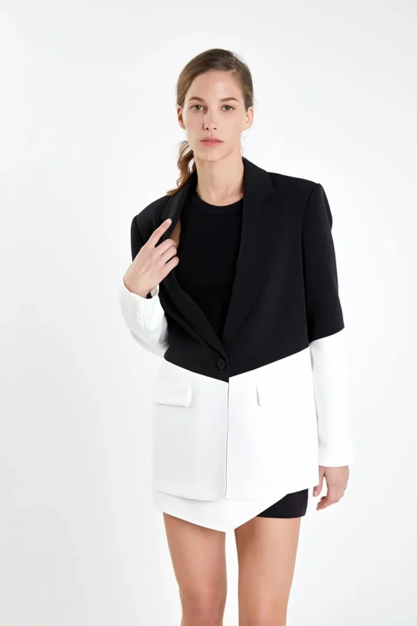 ENDLESS ROSE Matching Sets | Blazers*- Contrast Color Blazer