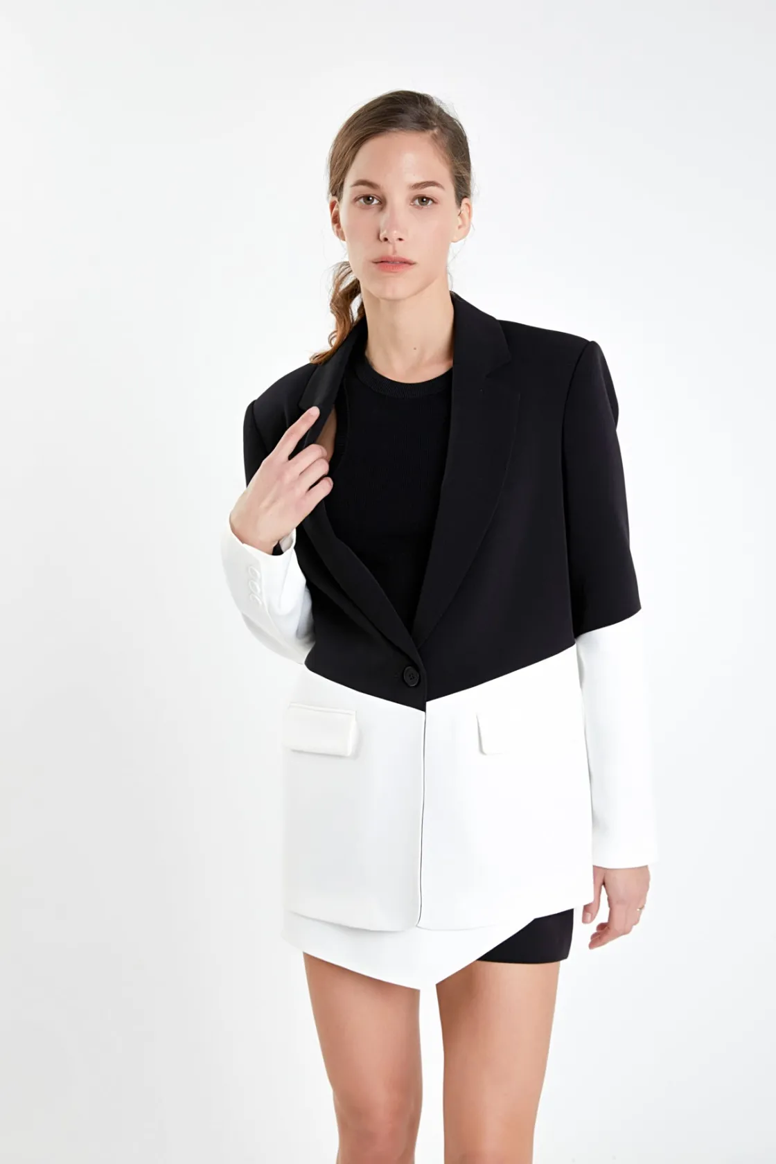 endless_rose__contrast_co_8.webp ENDLESS ROSE Matching Sets | Blazers*- Contrast Color Blazer