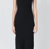 ENDLESS ROSE Sweaters & Knits | Tops*- Contrast Ruffle Knit Maxi Dress BLACK