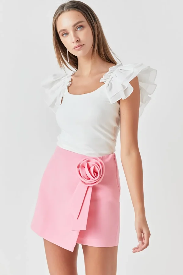 ENDLESS ROSE Skirts | Tops*- Corsage Mini Skirt