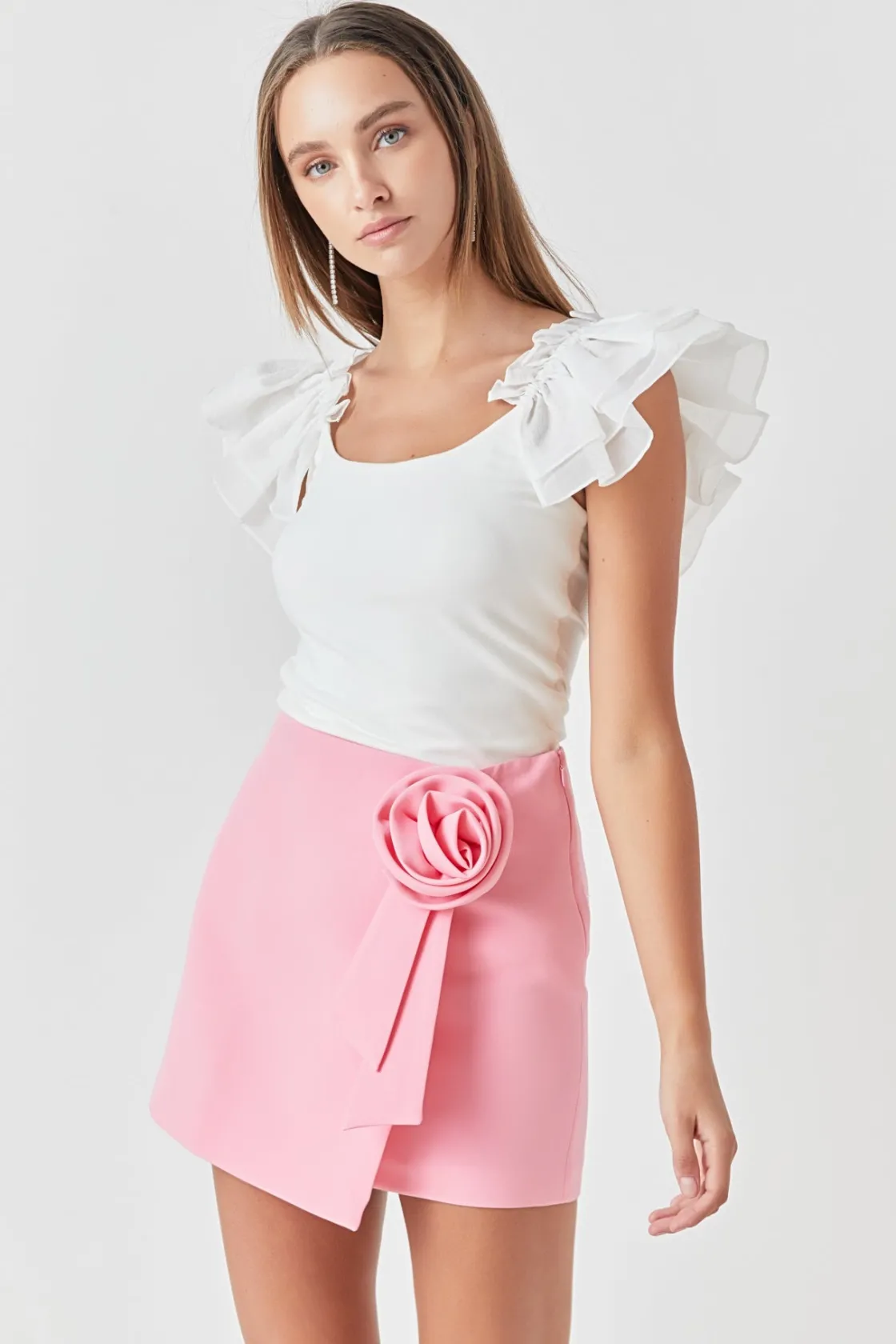 endless_rose__corsage_min_13.webp ENDLESS ROSE Skirts | Tops*- Corsage Mini Skirt