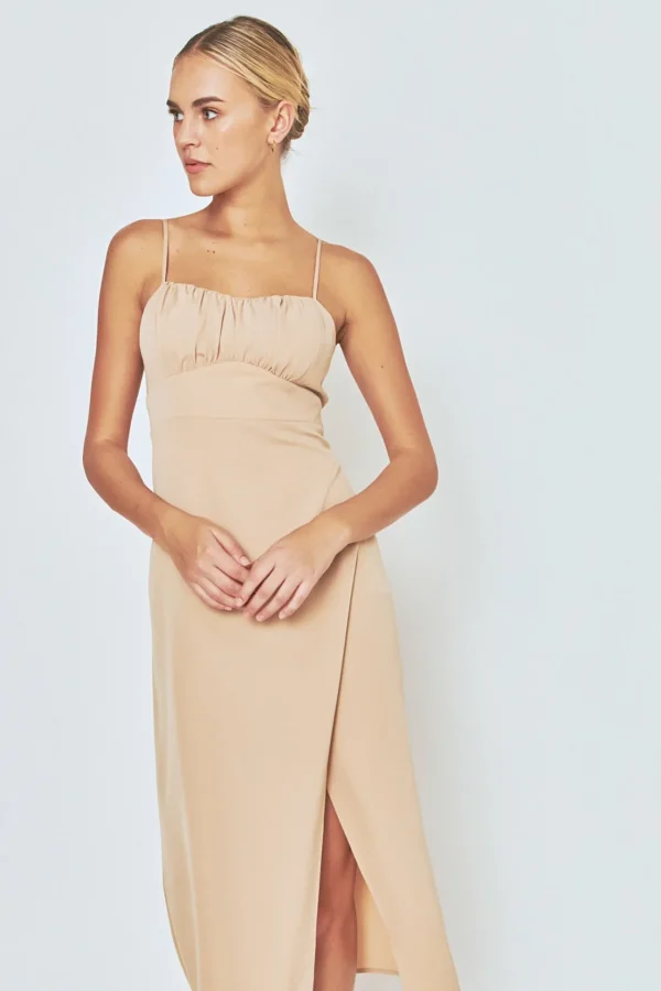 ENDLESS ROSE Tops*- Corset Bust Maxi Dress