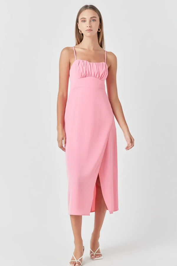 ENDLESS ROSE Tops*- Corset Bust Maxi Dress