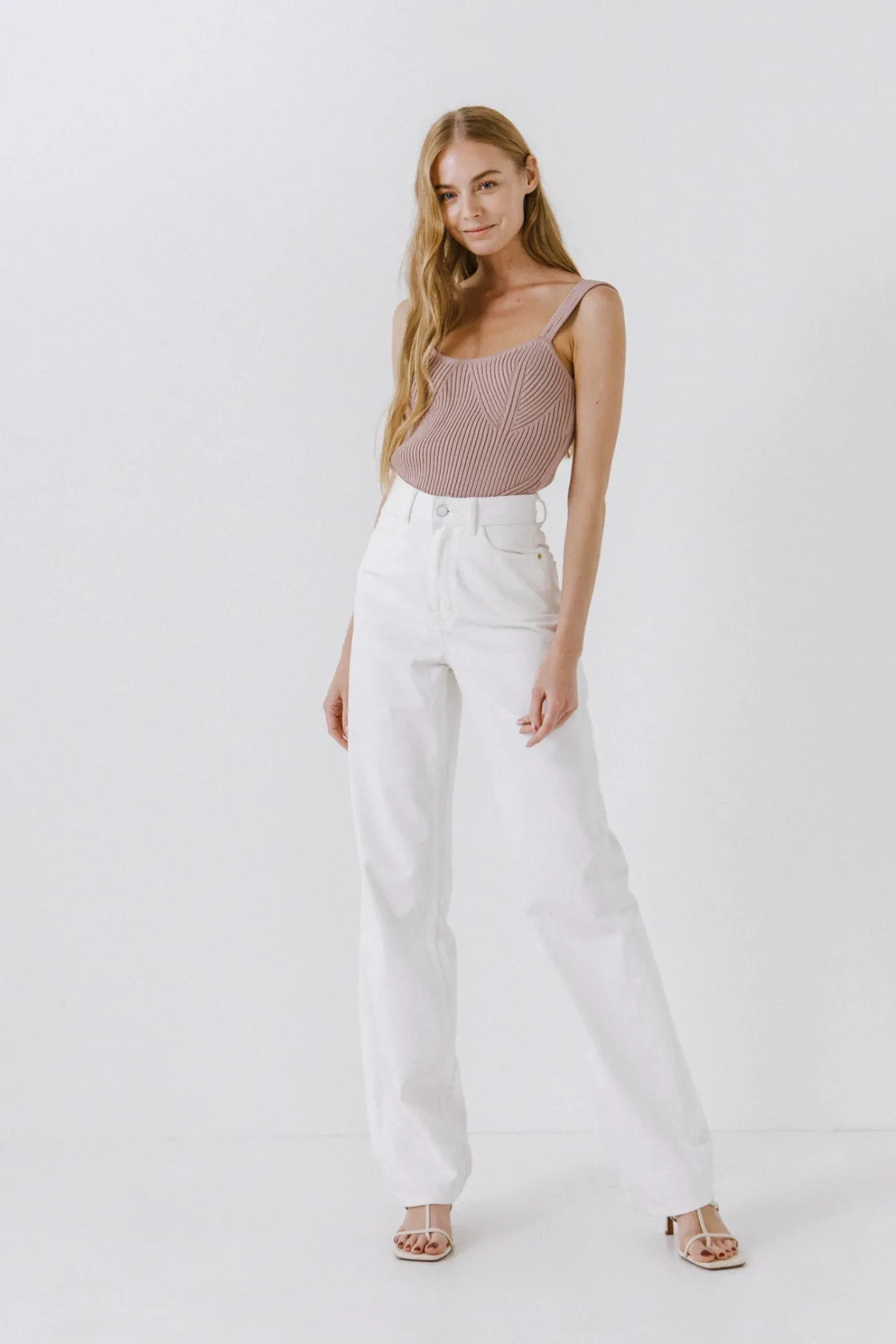 endless_rose__corset_styl_1.webp ENDLESS ROSE Tops*- Corset Style Knitted Top BLUSH