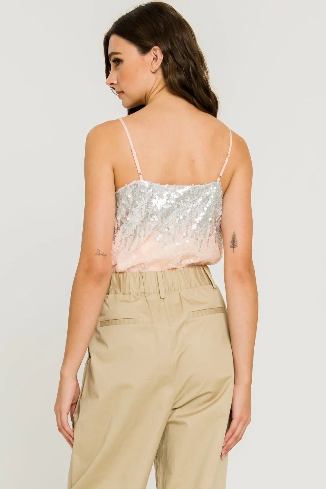 endless_rose__cowl_neck_e_2.webp ENDLESS ROSE Tops*- Cowl Neck Embroidered Sequin Blouse MULTI