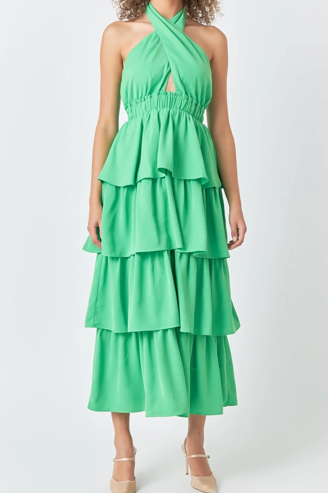 endless_rose__criss_cross_10.webp ENDLESS ROSE Tops*- Criss Cross Halter Maxi Dress