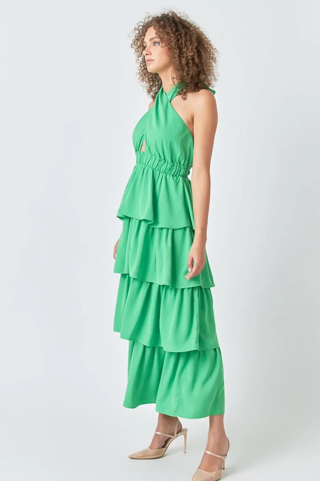 endless_rose__criss_cross_11.webp ENDLESS ROSE Tops*- Criss Cross Halter Maxi Dress