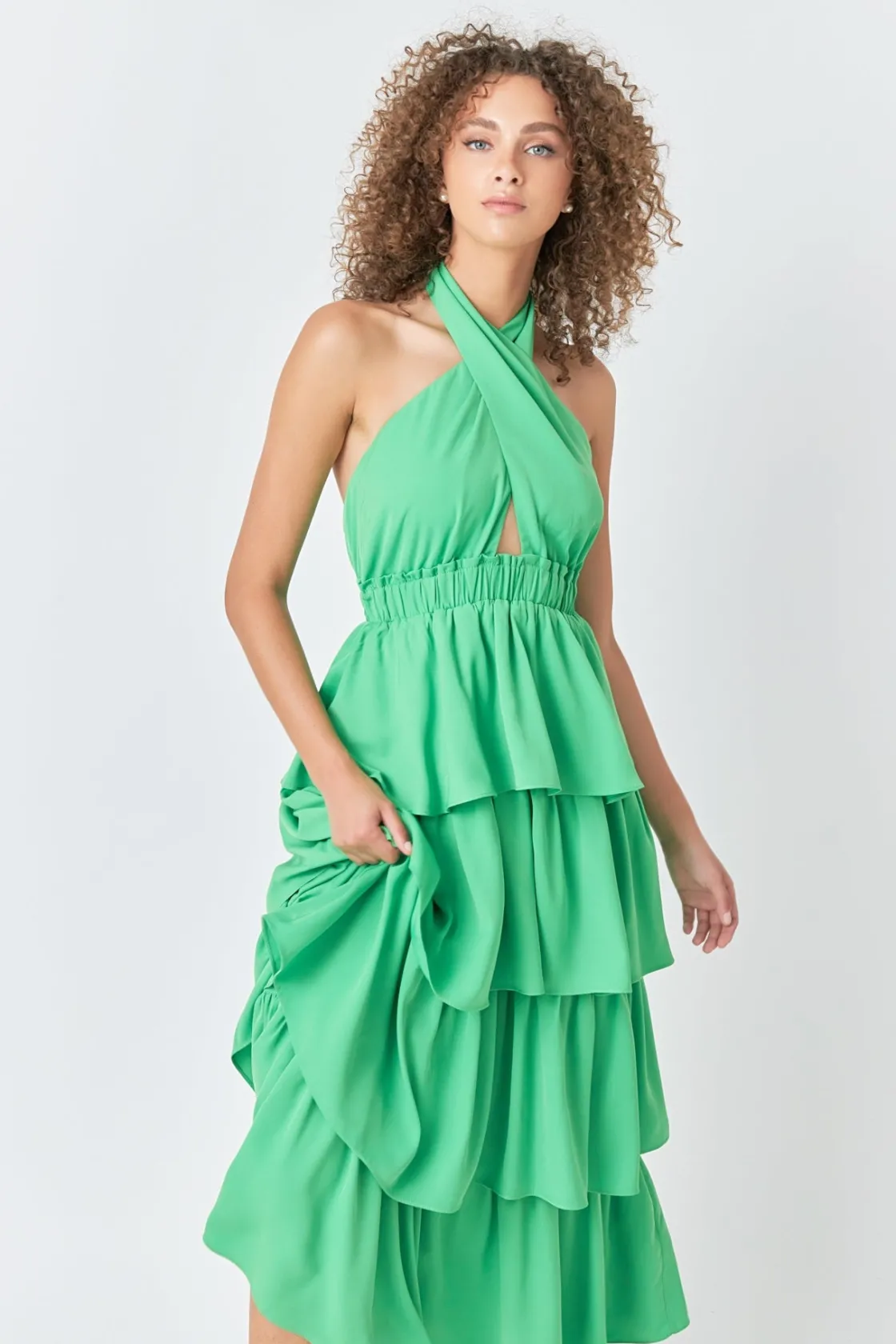 endless_rose__criss_cross_13.webp ENDLESS ROSE Tops*- Criss Cross Halter Maxi Dress