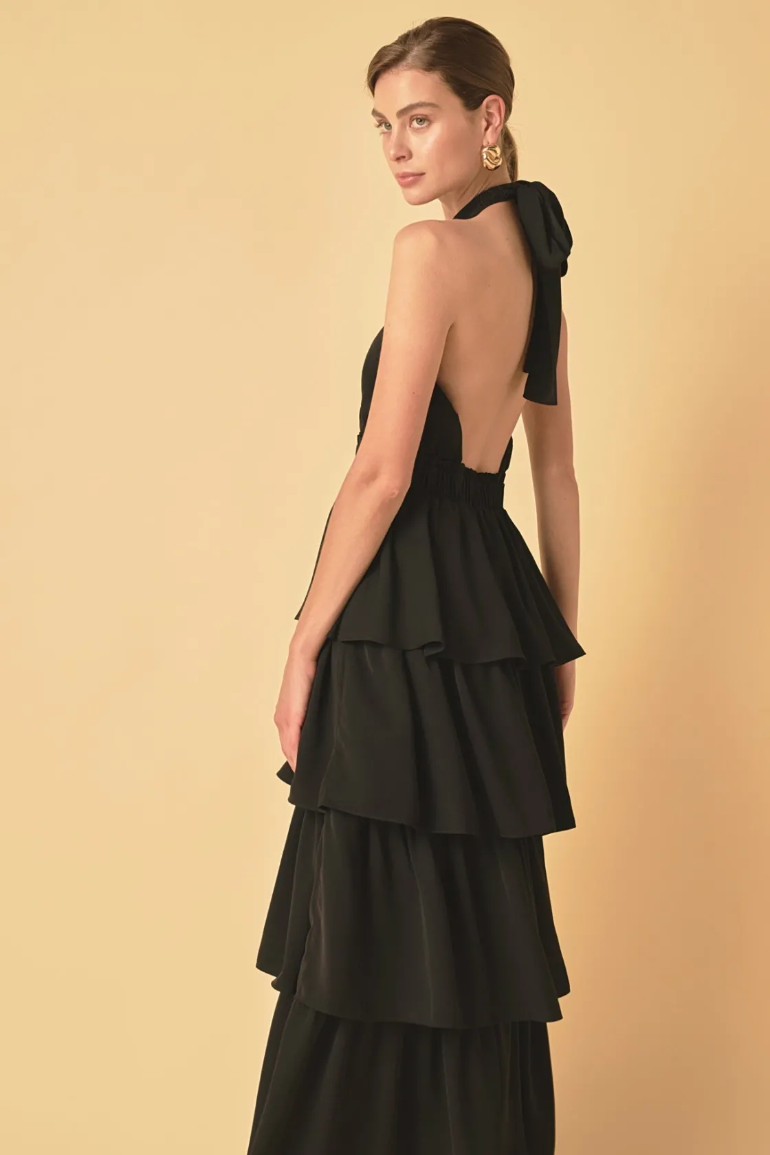 endless_rose__criss_cross_3.webp ENDLESS ROSE Tops*- Criss Cross Halter Maxi Dress