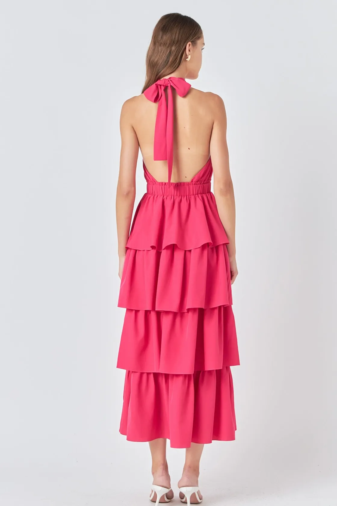 endless_rose__criss_cross_7.webp ENDLESS ROSE Tops*- Criss Cross Halter Maxi Dress
