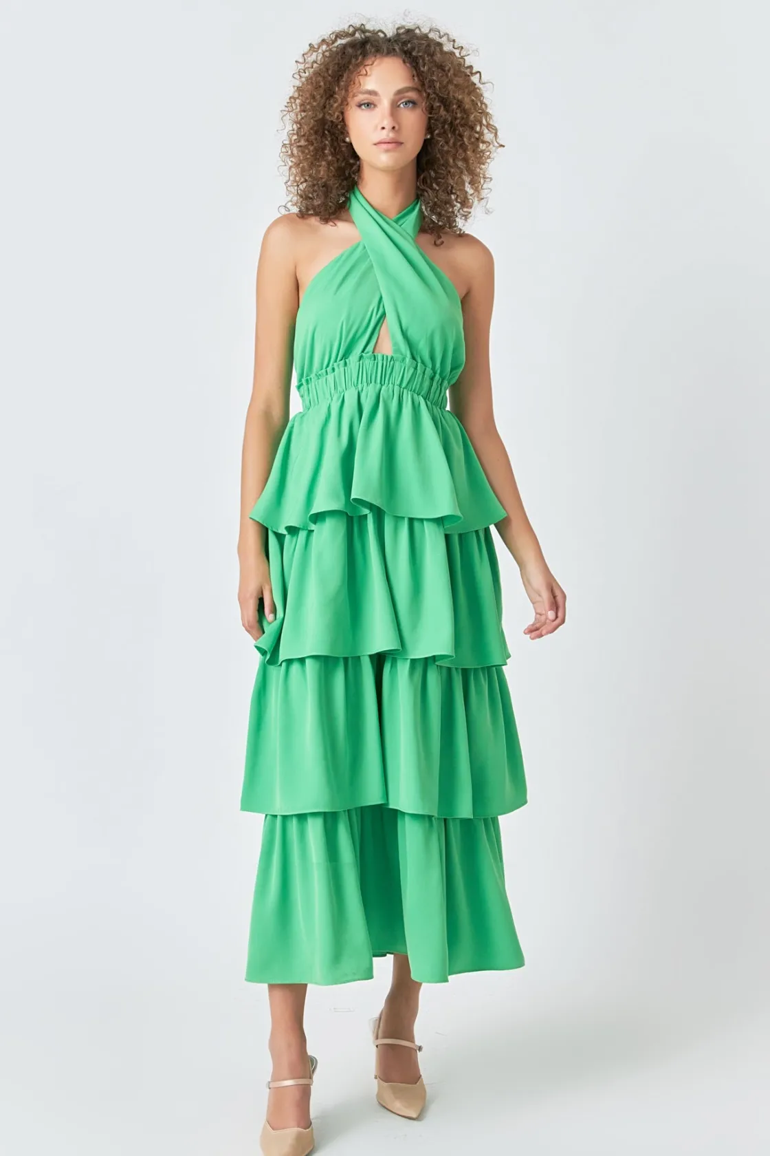 endless_rose__criss_cross_9.webp ENDLESS ROSE Tops*- Criss Cross Halter Maxi Dress