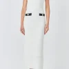 ENDLESS ROSE Tops*- Crochet Knit Maxi Dress IVORY/BLACK