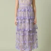 ENDLESS ROSE Floral Dresses | Tops*- Crochet Layered Midi Dress
