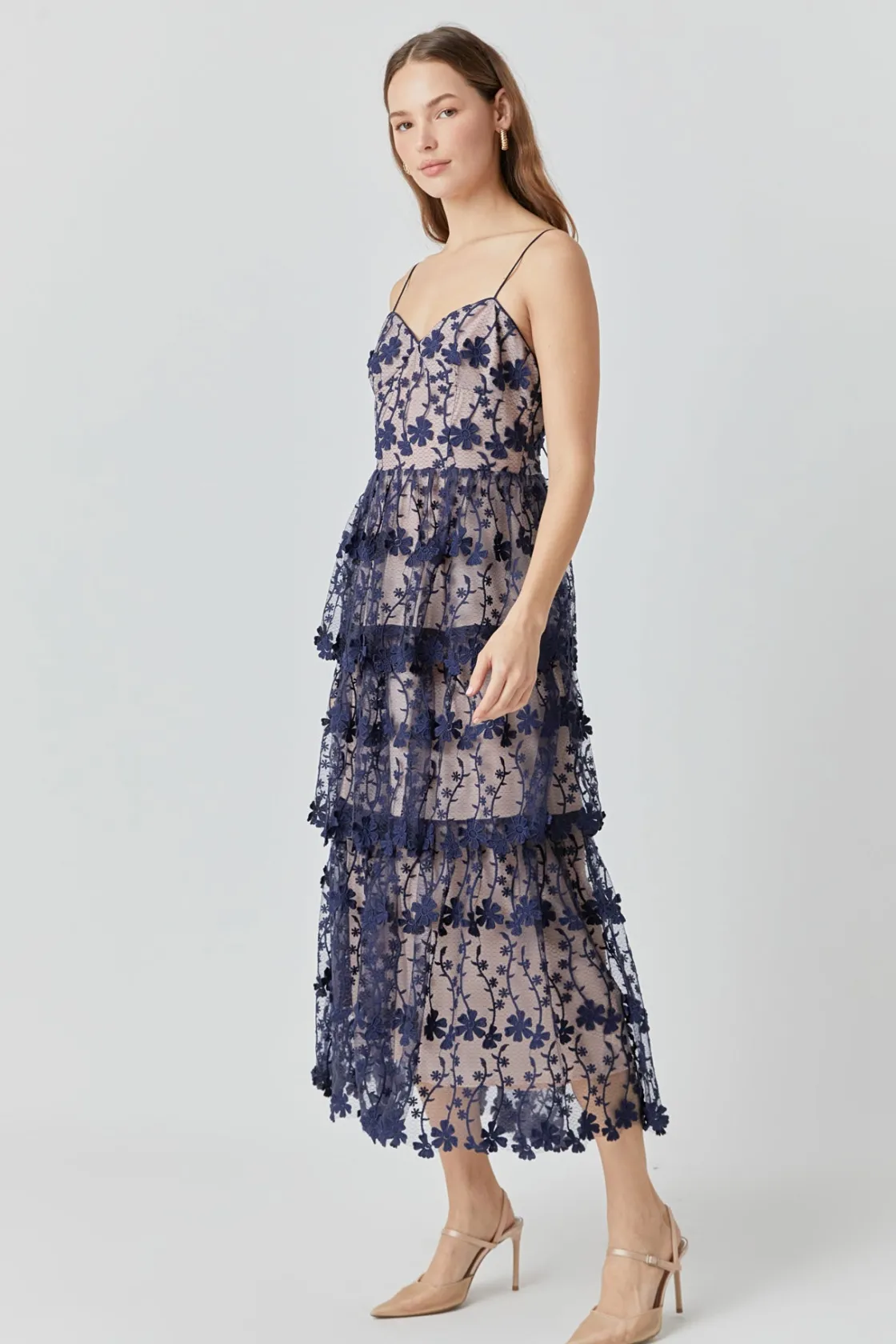 endless_rose__crochet_lay_11.webp ENDLESS ROSE Floral Dresses | Tops*- Crochet Layered Midi Dress