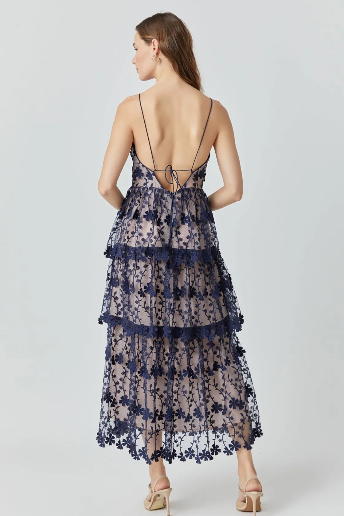 endless_rose__crochet_lay_12.webp ENDLESS ROSE Floral Dresses | Tops*- Crochet Layered Midi Dress