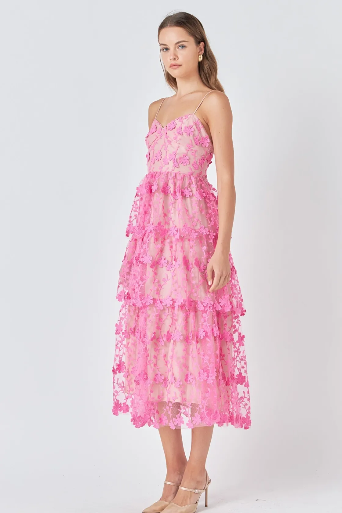 endless_rose__crochet_lay_16.webp ENDLESS ROSE Floral Dresses | Tops*- Crochet Layered Midi Dress