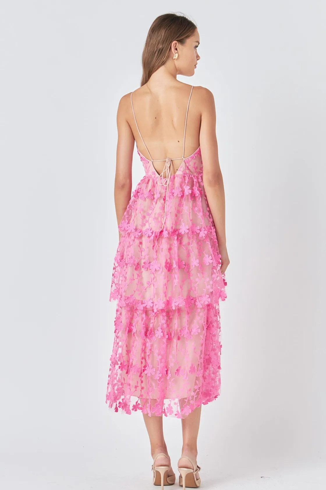 endless_rose__crochet_lay_17.webp ENDLESS ROSE Floral Dresses | Tops*- Crochet Layered Midi Dress
