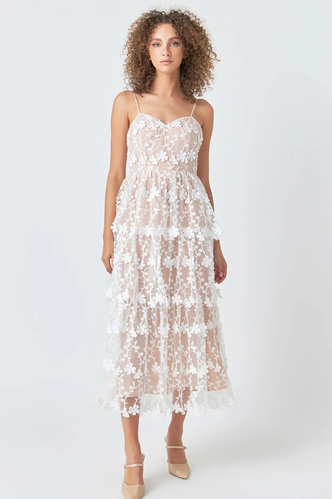 endless_rose__crochet_lay_19.webp ENDLESS ROSE Floral Dresses | Tops*- Crochet Layered Midi Dress