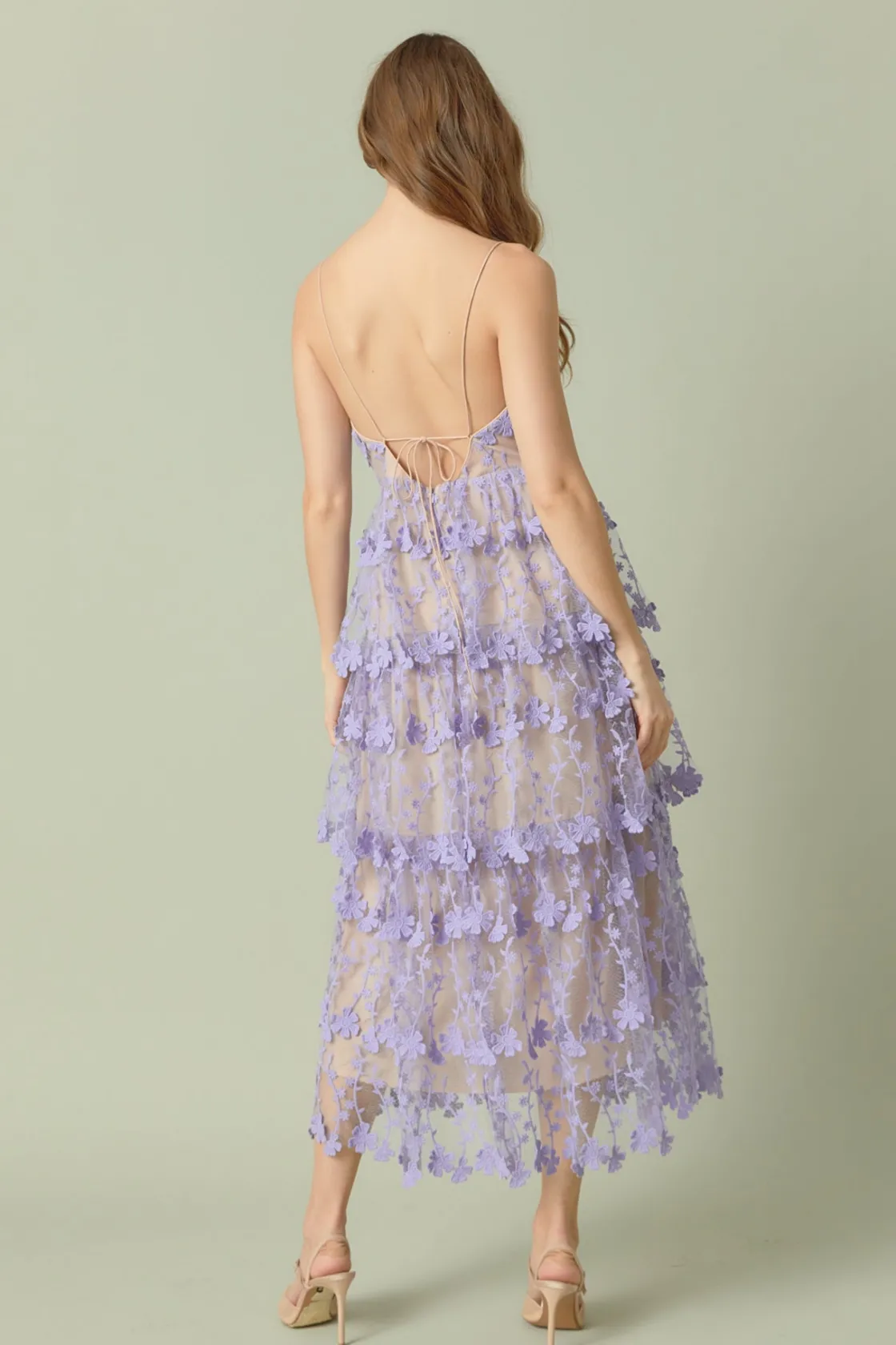endless_rose__crochet_lay_2.webp ENDLESS ROSE Floral Dresses | Tops*- Crochet Layered Midi Dress