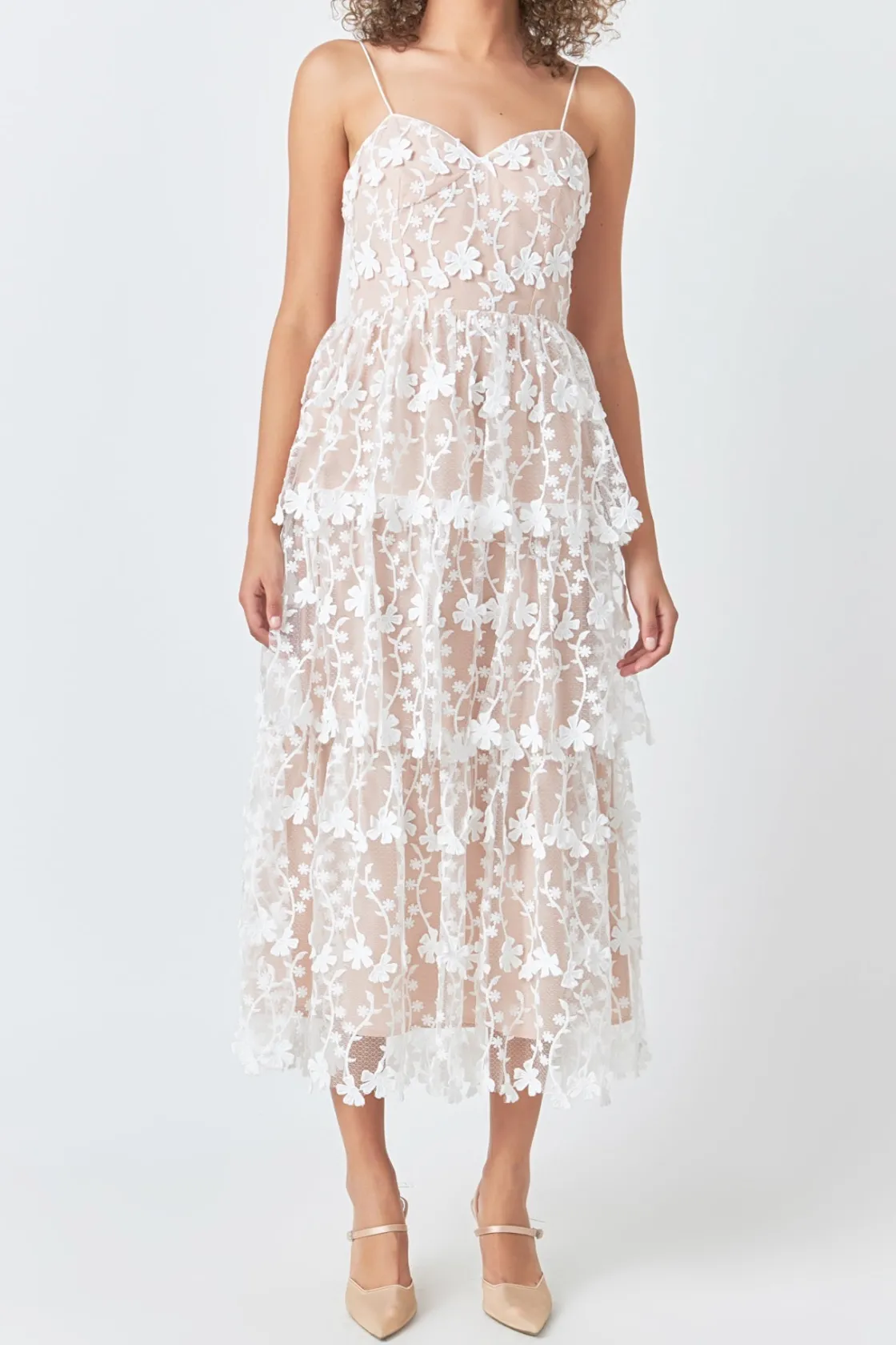 endless_rose__crochet_lay_20.webp ENDLESS ROSE Floral Dresses | Tops*- Crochet Layered Midi Dress