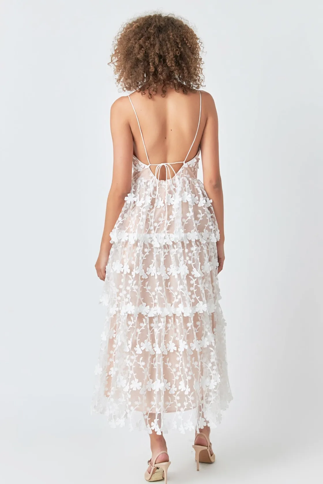endless_rose__crochet_lay_22.webp ENDLESS ROSE Floral Dresses | Tops*- Crochet Layered Midi Dress