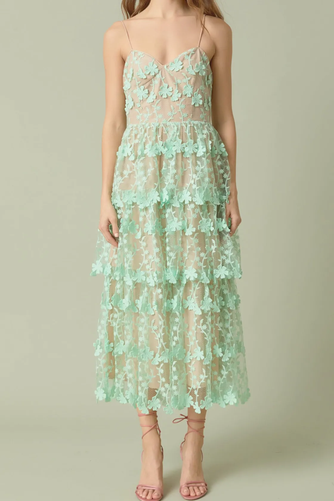 endless_rose__crochet_lay_5.webp ENDLESS ROSE Floral Dresses | Tops*- Crochet Layered Midi Dress