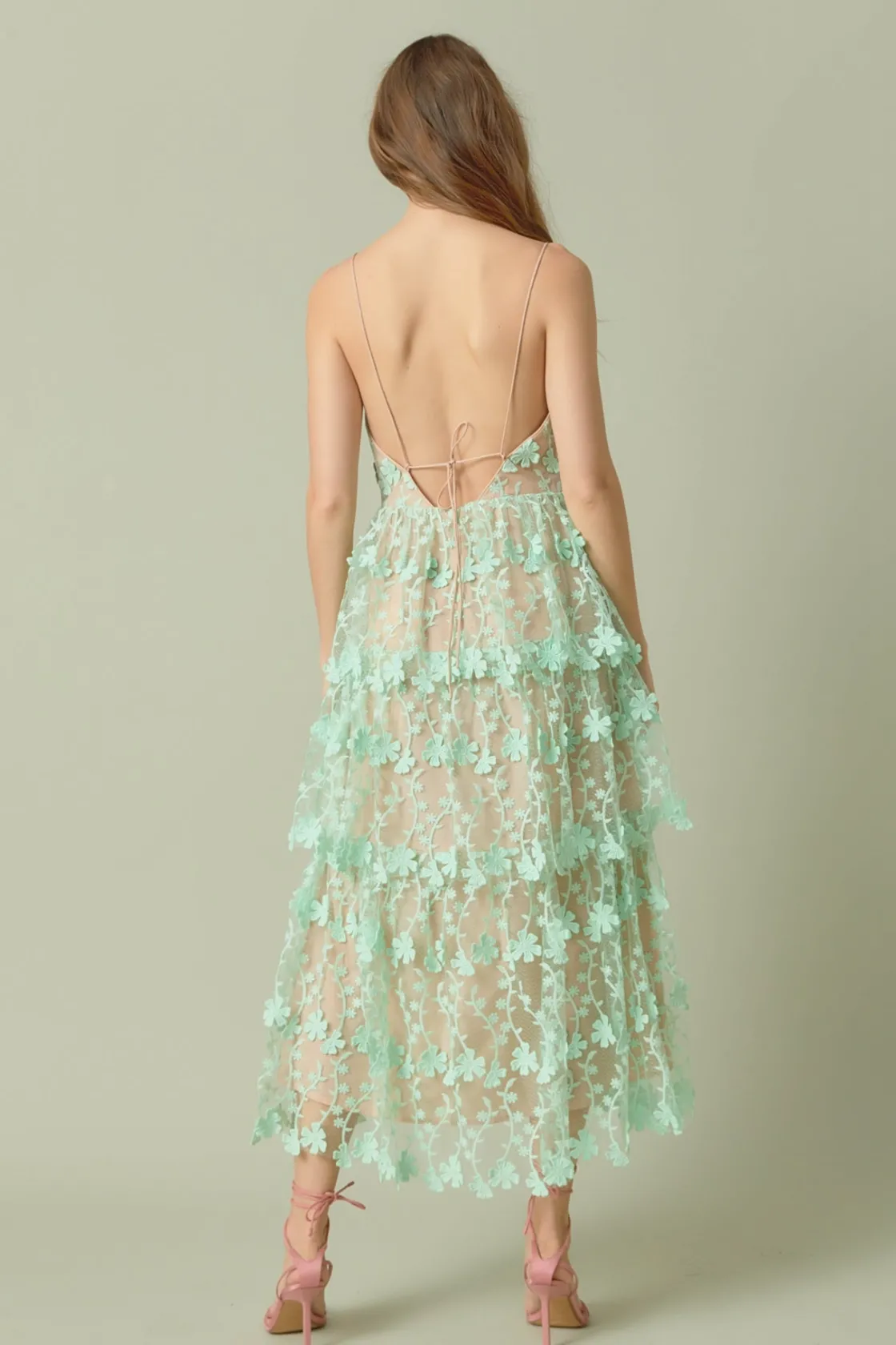 endless_rose__crochet_lay_7.webp ENDLESS ROSE Floral Dresses | Tops*- Crochet Layered Midi Dress