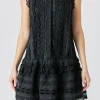 ENDLESS ROSE White Dresses | Little Black Dress*- Crochet Mini Dress