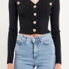 ENDLESS ROSE Sweaters & Knits | Tops*- Cropped Cardigan BLACK
