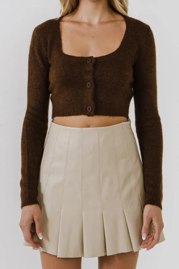 ENDLESS ROSE Sweaters & Knits | Tops*- Cropped Knit Cardigan