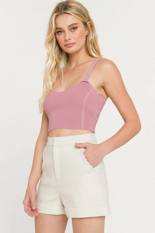 ENDLESS ROSE Sweaters & Knits | Tops*- Cropped Knit Tank Top