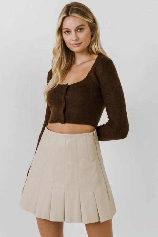 ENDLESS ROSE Sweaters & Knits | Tops*- Cropped Knit Cardigan