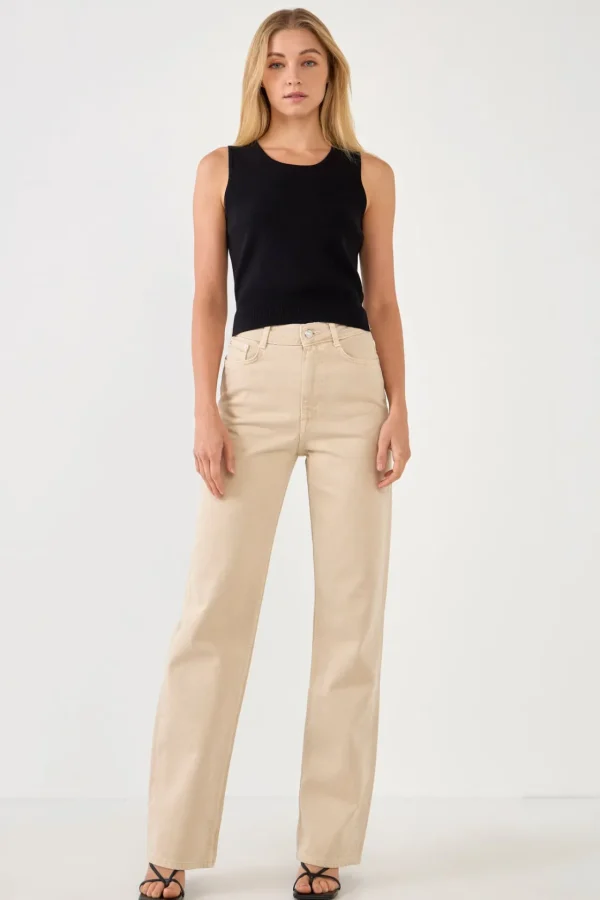 ENDLESS ROSE Tops*- Cropped Knit Top