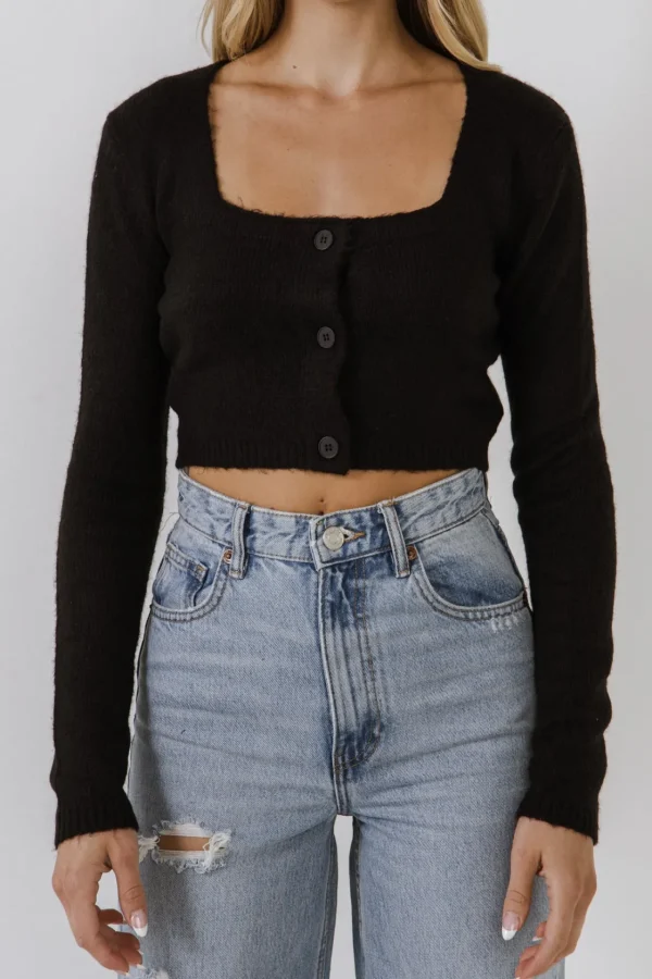 ENDLESS ROSE Sweaters & Knits | Tops*- Cropped Knit Cardigan