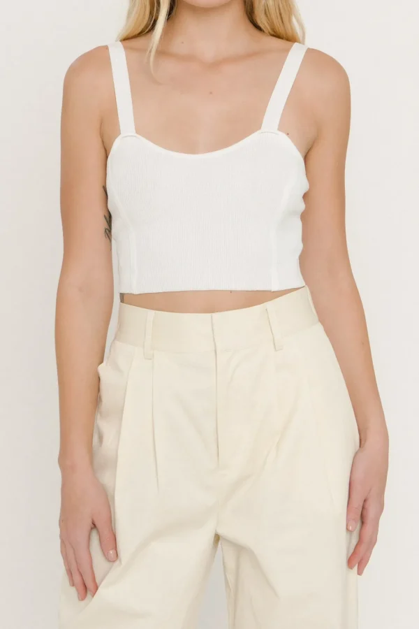 ENDLESS ROSE Sweaters & Knits | Tops*- Cropped Knit Tank Top