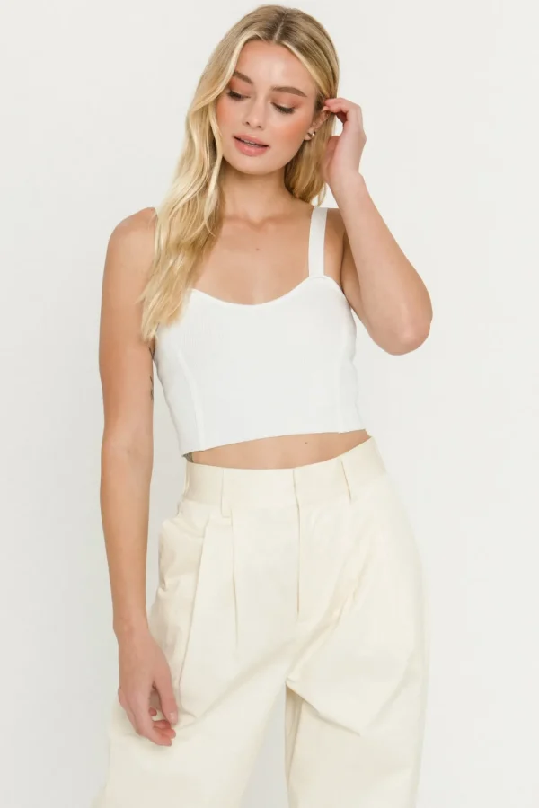 ENDLESS ROSE Sweaters & Knits | Tops*- Cropped Knit Tank Top