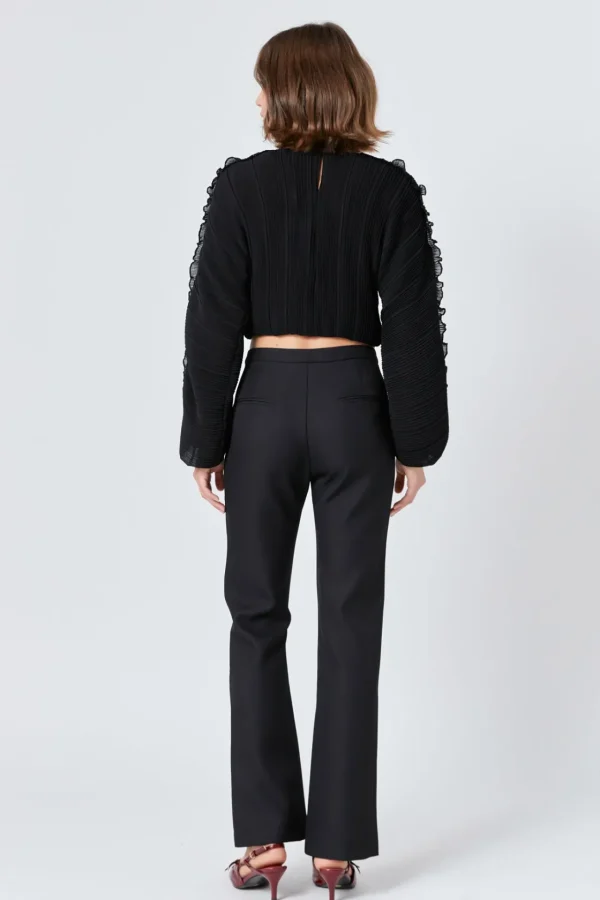 ENDLESS ROSE Shirts & Blouses | Tops*- Cropped Plisse Blouse