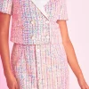 ENDLESS ROSE Matching Sets | Blazers*- Cropped Short-Sleeve Blazer PINK