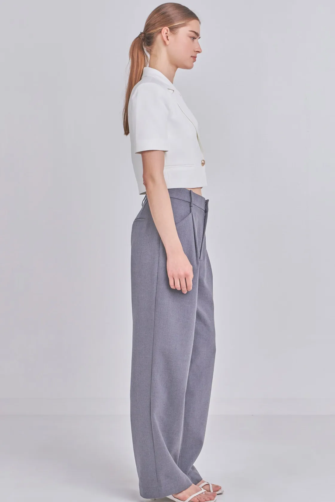 endless_rose__cropped_sho_6.webp ENDLESS ROSE Blazers | Tops*- Cropped Short Sleeve Blazer