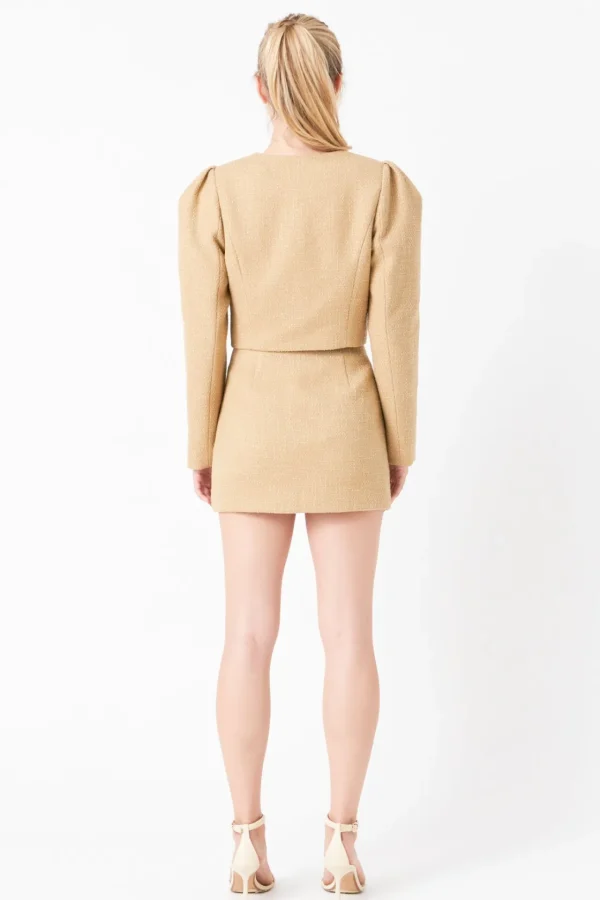 ENDLESS ROSE Jackets & Coats | Tops*- Cropped Tweed Jacket