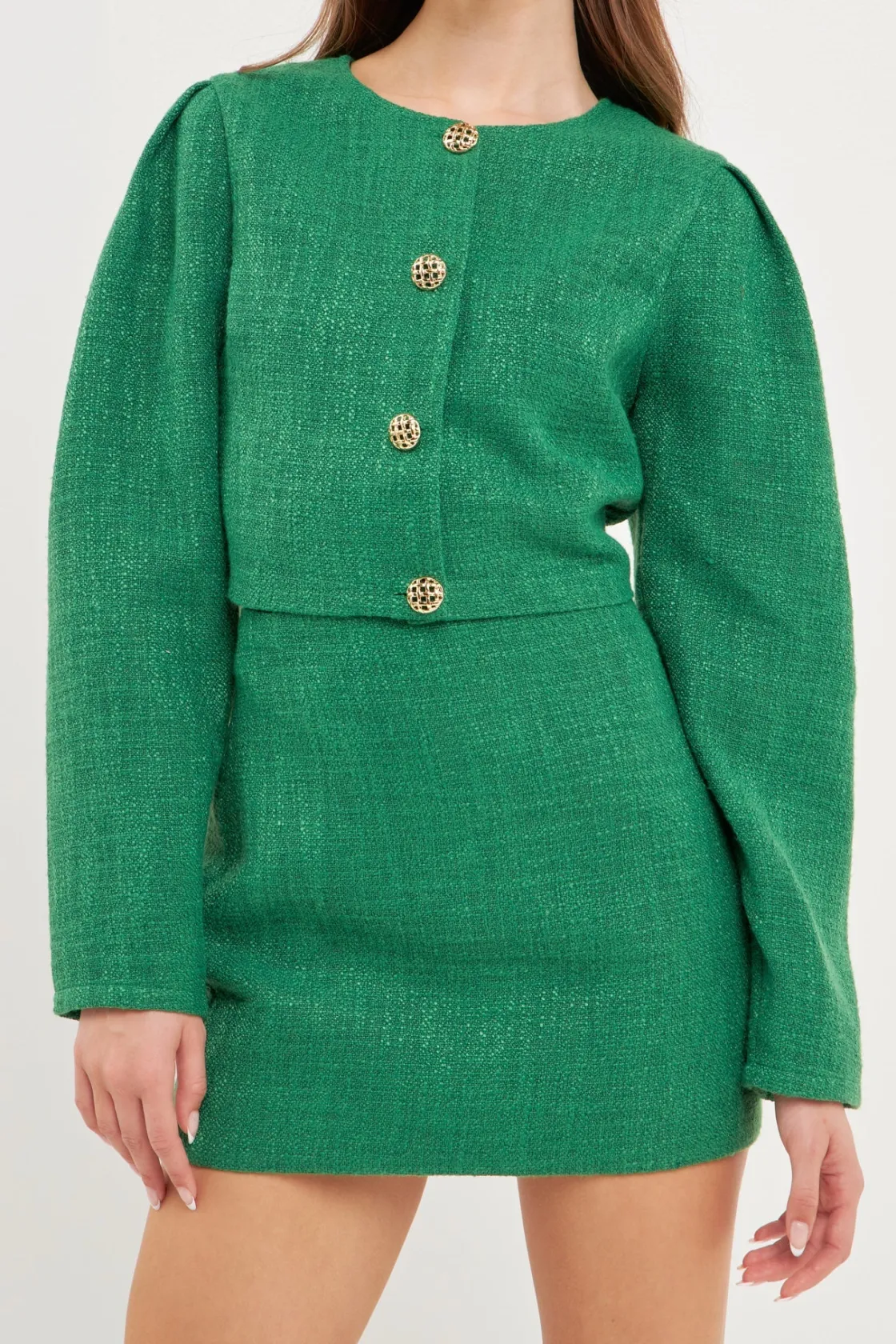 endless_rose__cropped_twe_5-1.webp ENDLESS ROSE Jackets & Coats | Tops*- Cropped Tweed Jacket