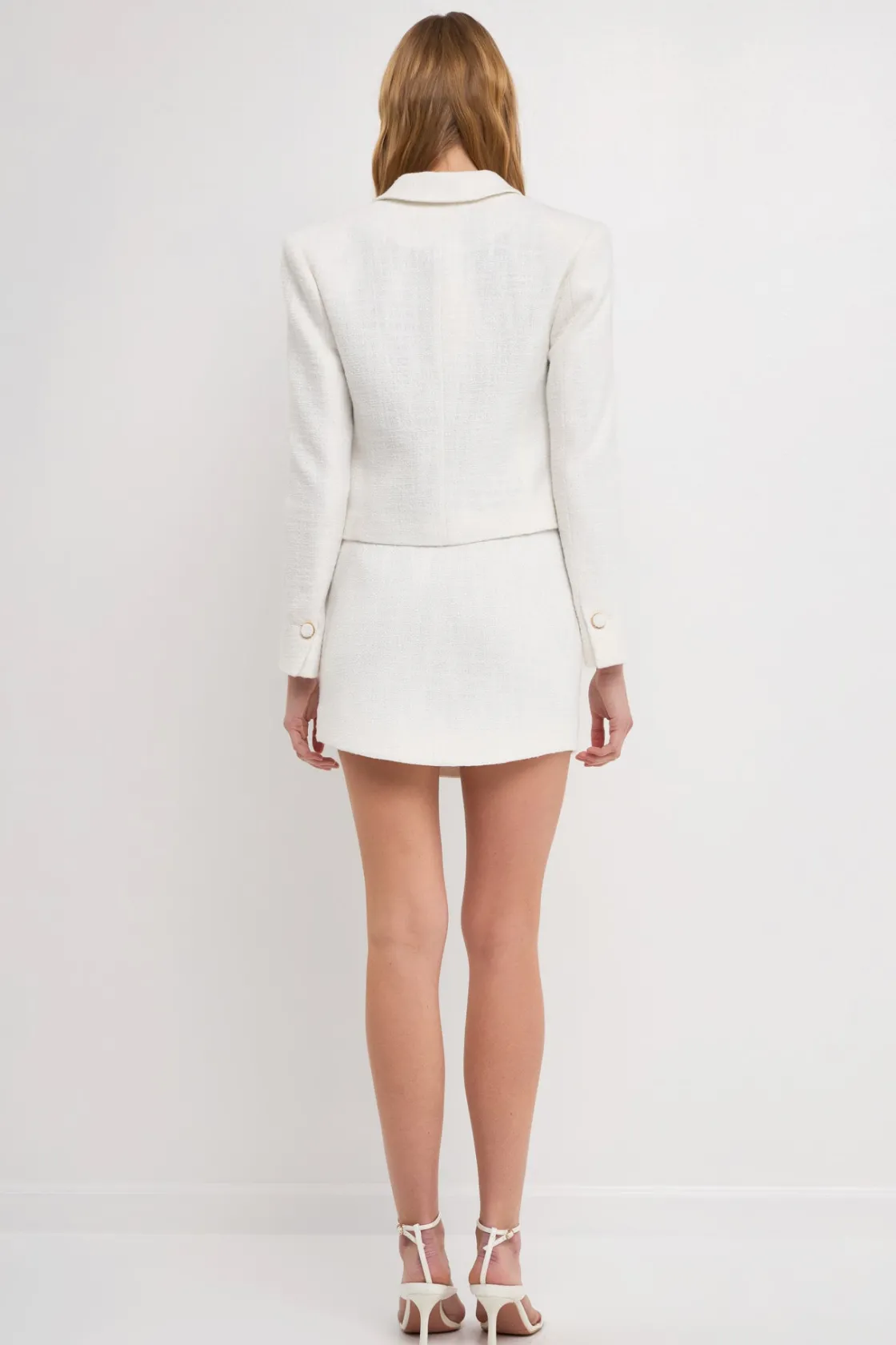 endless_rose__cropped_twe_7.webp ENDLESS ROSE Blazers*- Cropped Tweed Blazer