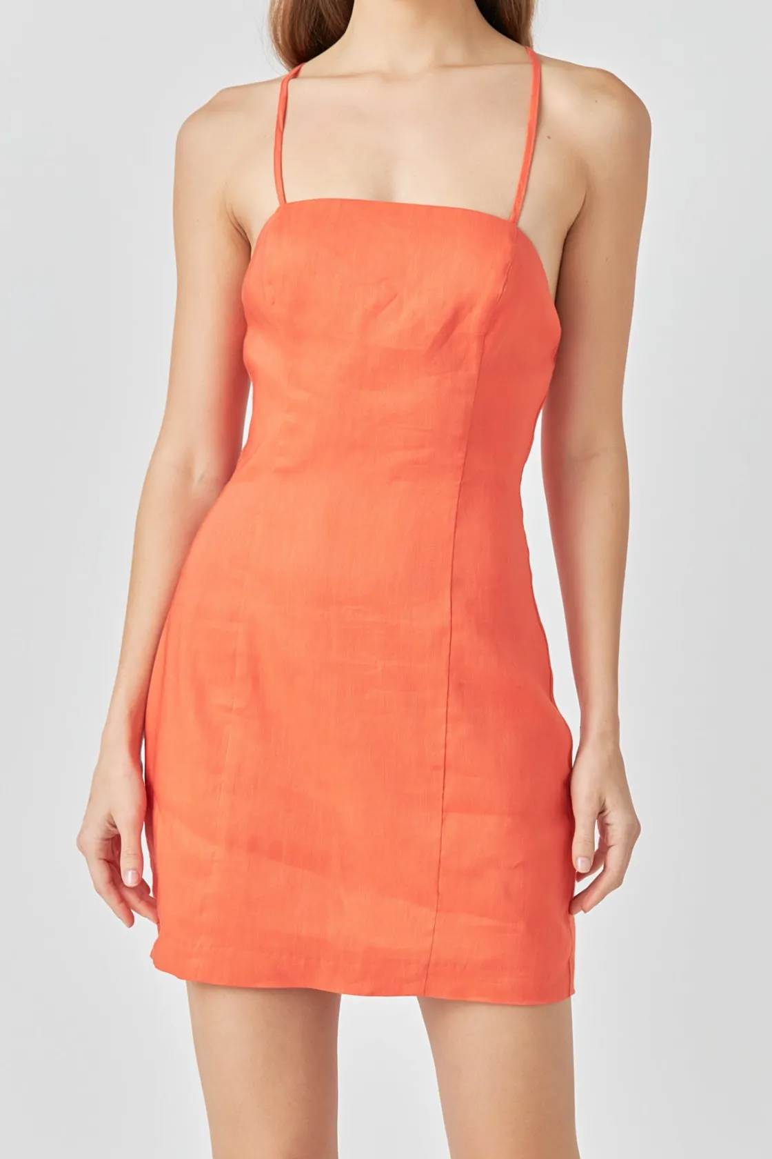 endless_rose__cross_back__5.webp ENDLESS ROSE Little Black Dress | Bodycon Dresses*- Cross Back Strappy Mini Dress