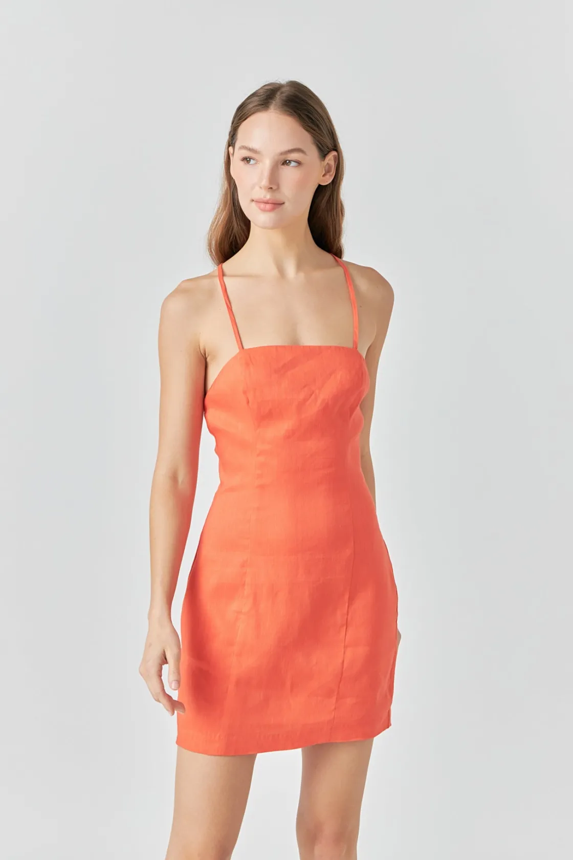endless_rose__cross_back__8.webp ENDLESS ROSE Little Black Dress | Bodycon Dresses*- Cross Back Strappy Mini Dress