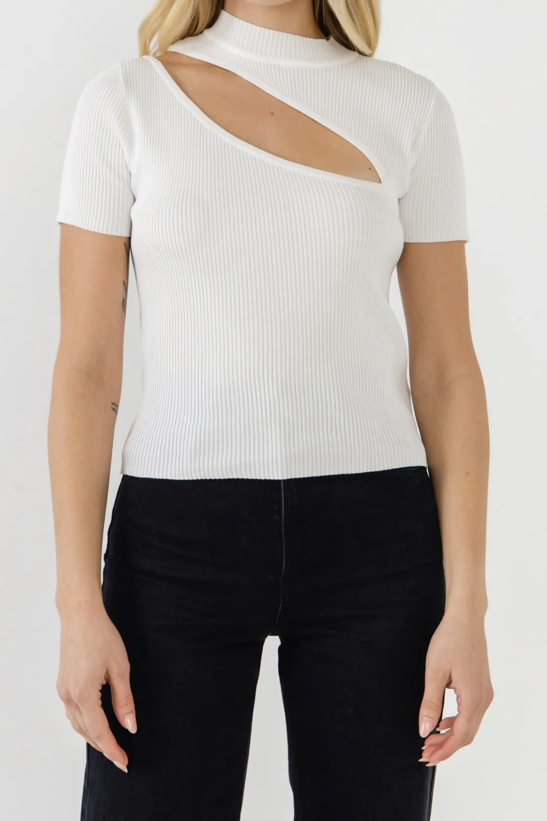 endless_rose__cut_out_kni_0.webp ENDLESS ROSE Sweaters & Knits | Tops*- Cut Out Knit Top